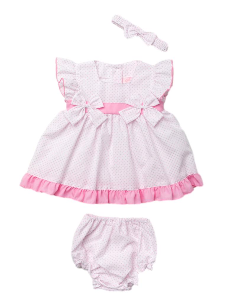 Pink Frilly Cotton Knickers - 0-3 months